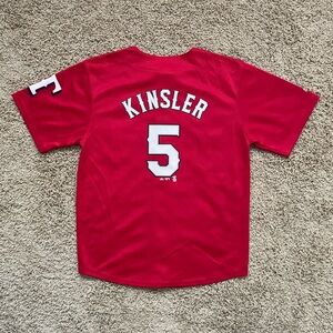 Vintage Texas Rangers Ian Kinsler Baseball Jersey Genuine Merchandise Youth L